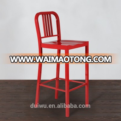 2017 Factory hot Sale custom red chair used industrial restaurant bar stools