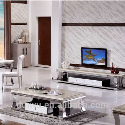 Modern dining hall long white marble tv cabinets