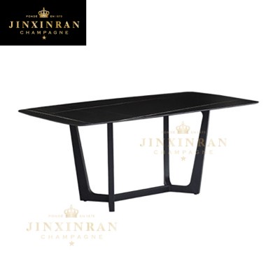 modern design dining table 6 seater with marble top iron base natural marble slate top round corner dining table