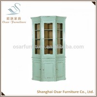 New Design Turquoise Antique Wooden Storage Cabinet